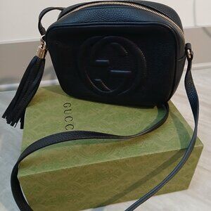 Gucci Disco Bag, Black Leather